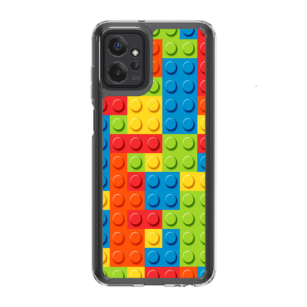 Blocks Rainbow Pattern Motorola Moto G Power 5G 2023 Case