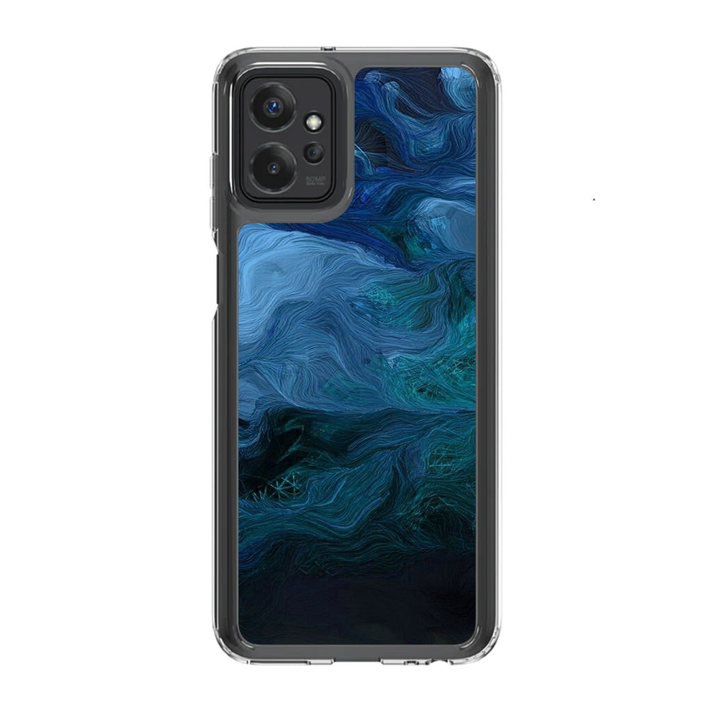 Blue Abstract Art Motorola Moto G Power 5G 2023 Case