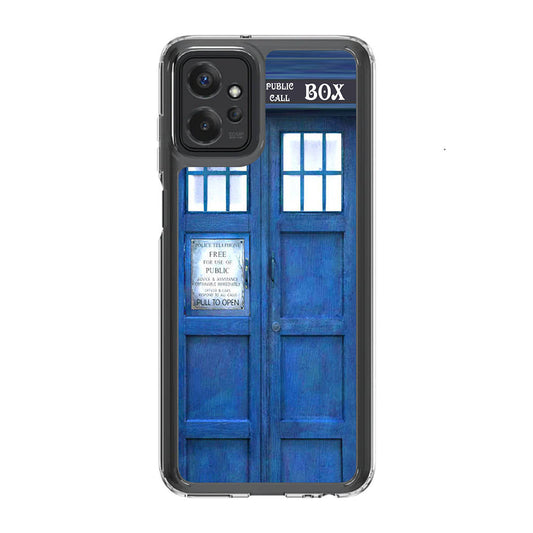 Blue Police Call Box Motorola Moto G Power 5G 2023 Case