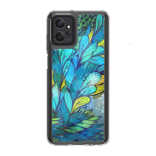 Colorful Art in Blue Motorola Moto G Power 5G 2023 Case