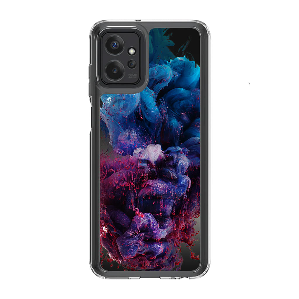 Colorful Dust Art on Black Motorola Moto G Power 5G 2023 Case