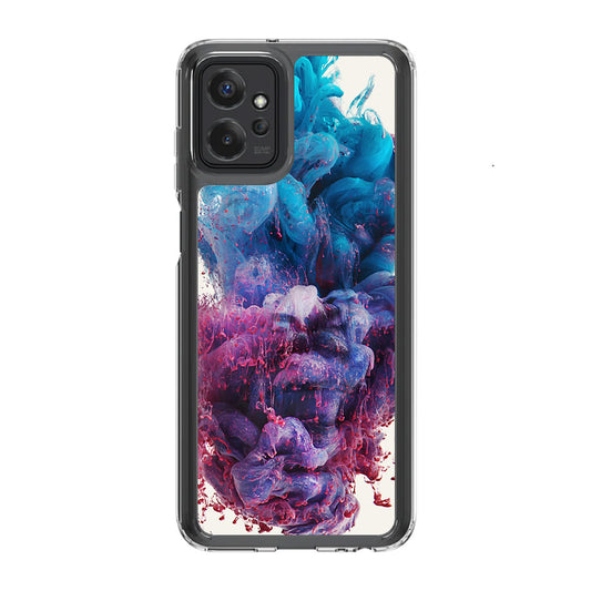 Colorful Dust Art on White Motorola Moto G Power 5G 2023 Case