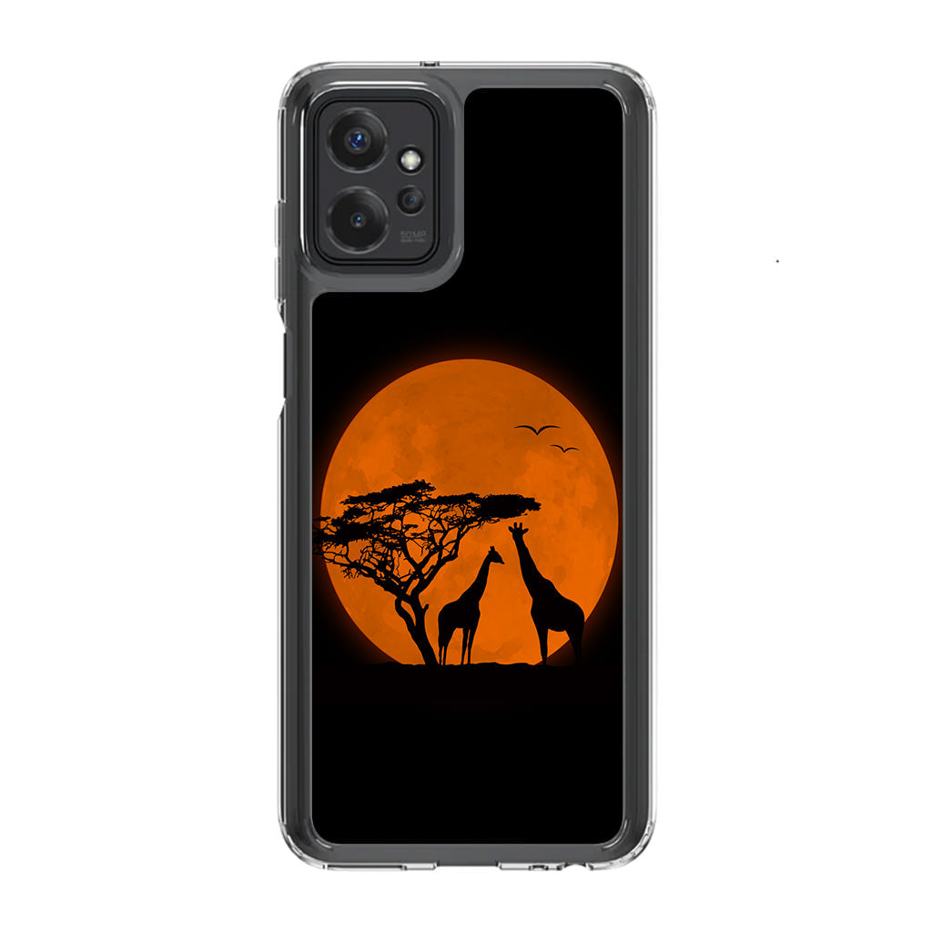 Giraffes Silhouette Motorola Moto G Power 5G 2023 Case