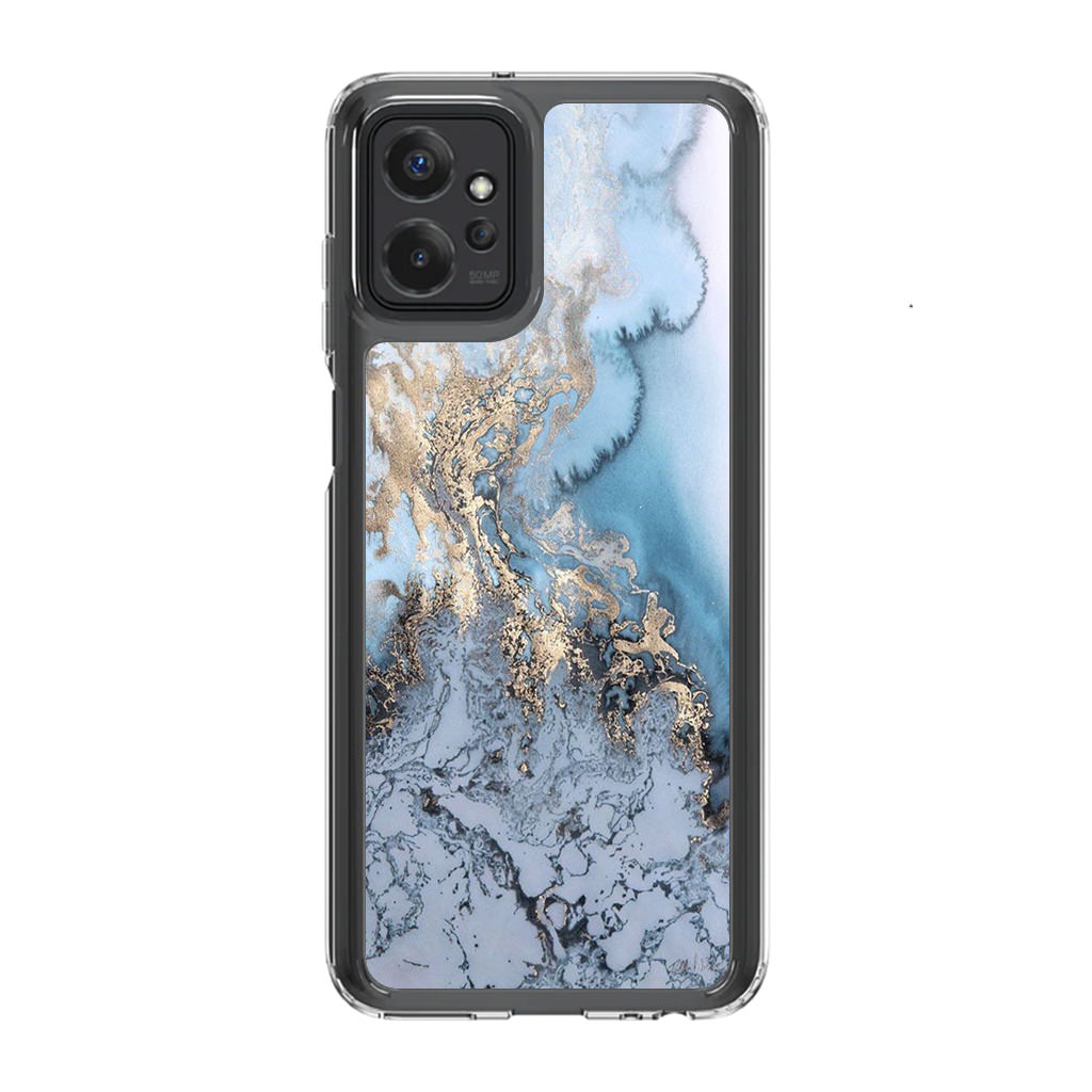 Golden Azure Marble Motorola Moto G Power 5G 2023 Case