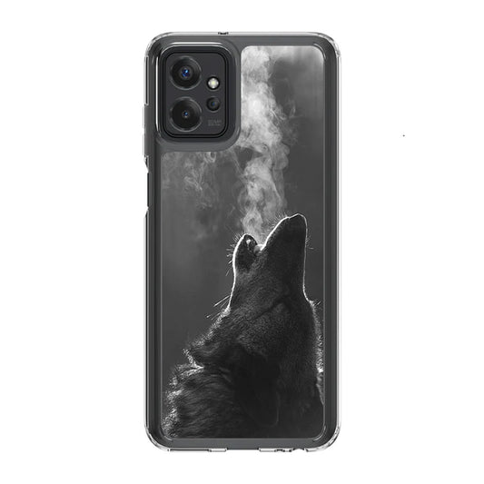 Howling Wolves Black and White Motorola Moto G Power 5G 2023 Case