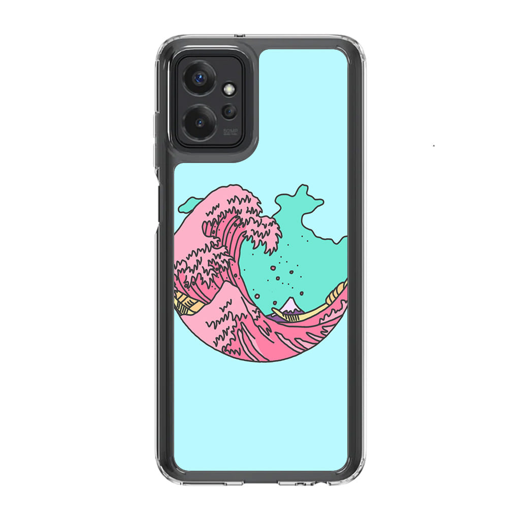 Japanese Pastel Wave Motorola Moto G Power 5G 2023 Case