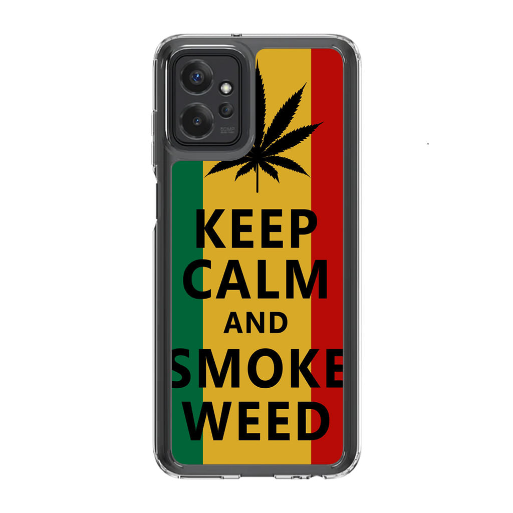 Keep Calm And Smoke Weed Motorola Moto G Power 5G 2023 Case