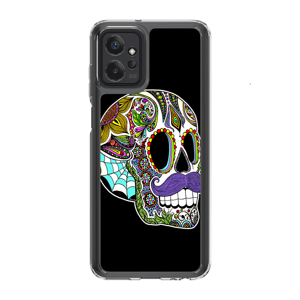 Mustache Sugar Skull Motorola Moto G Power 5G 2023 Case