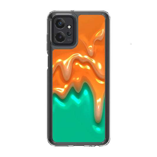 Orange Paint Dripping Motorola Moto G Power 5G 2023 Case