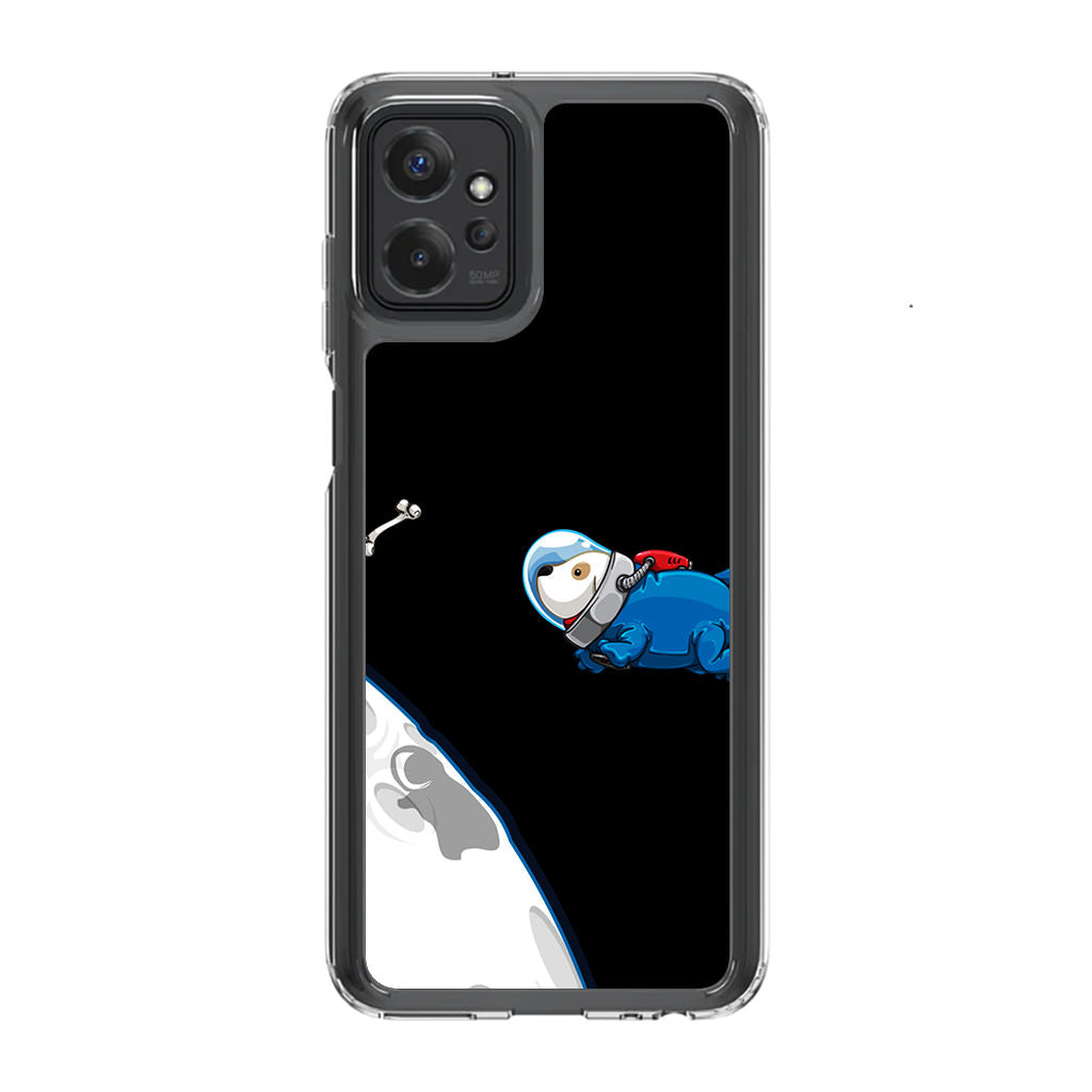 Space Dog Chasing A Bone Motorola Moto G Power 5G 2023 Case