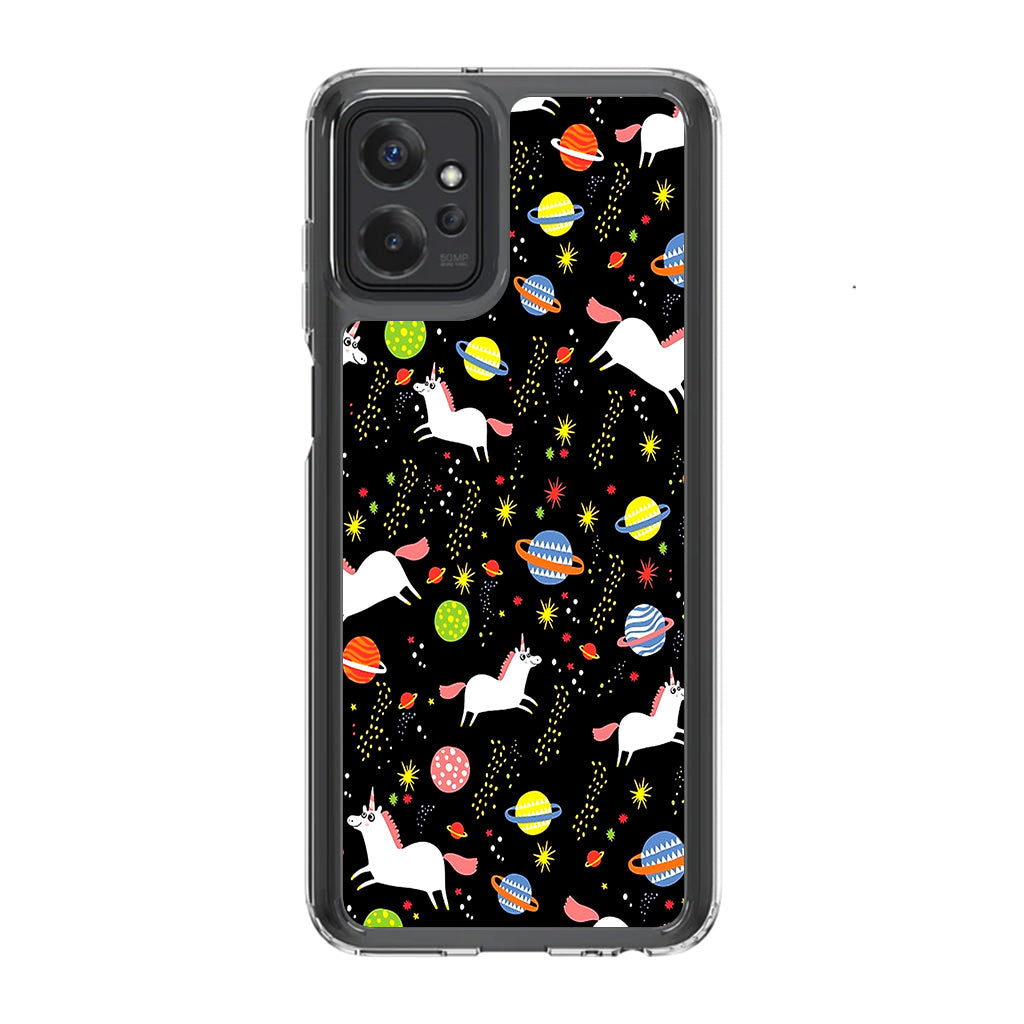 Space Unicorn Pattern Motorola Moto G Power 5G 2023 Case