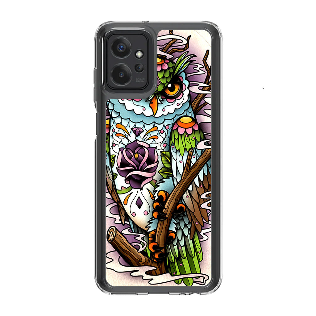 Sugar Skull Owl Tattoo Motorola Moto G Power 5G 2023 Case