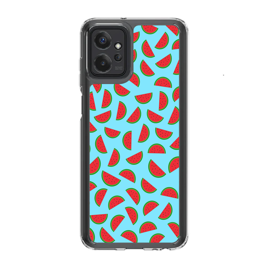 Watermelon Fruit Pattern Blue Motorola Moto G Power 5G 2023 Case