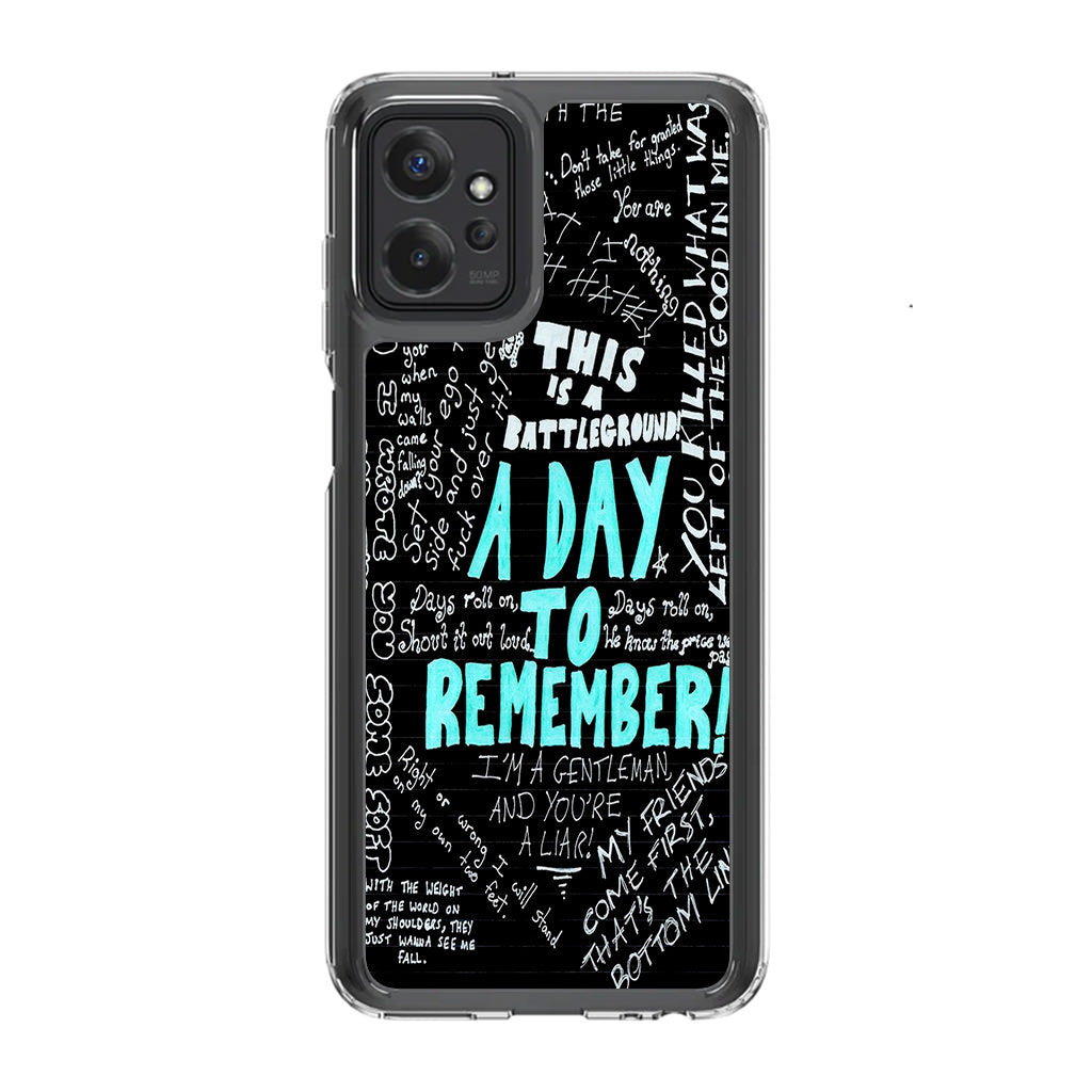 A Day To Remember Quote Motorola Moto G Power 5G 2023 Case