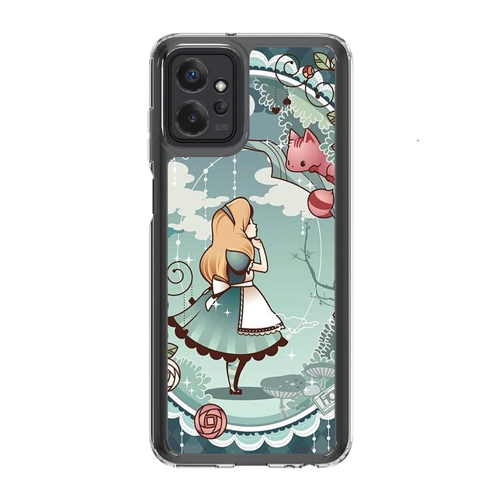 Alice And Cheshire Cat Poster Motorola Moto G Power 5G 2023 Case