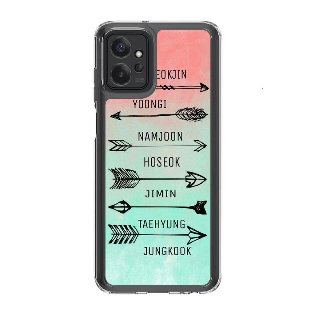 BTS Members Name Motorola Moto G Power 5G 2023 Case