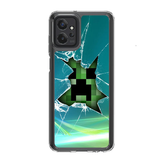 Creeper Glass Broken Green Motorola Moto G Power 5G 2023 Case