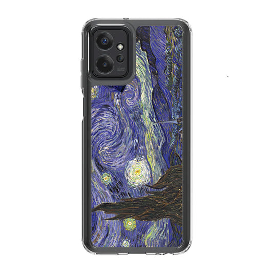 Dr Who Tardis In Van Gogh Starry Night Motorola Moto G Power 5G 2023 Case