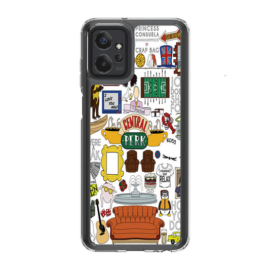 Friends TV Show Central Perk Sticker Motorola Moto G Power 5G 2023 Case