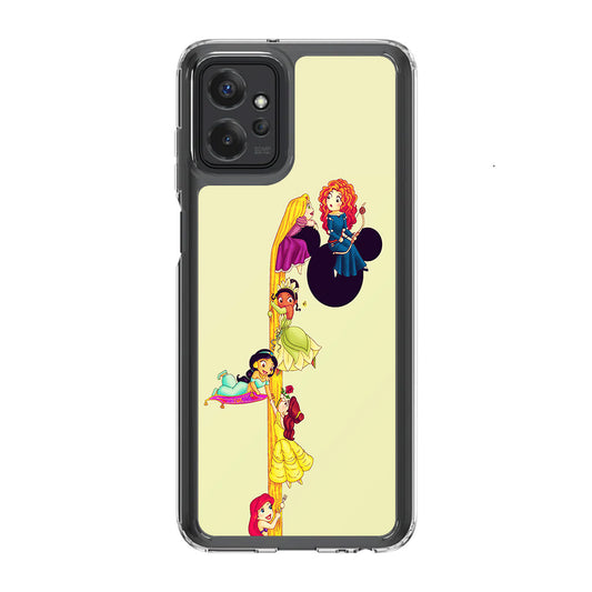 Princesses Climbing Rapunzel's Hair Motorola Moto G Power 5G 2023 Case