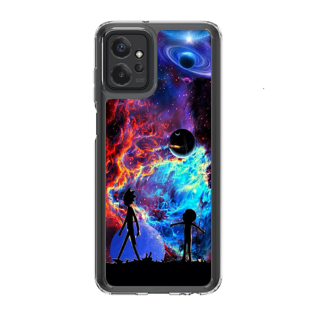 Rick And Morty Flat Galaxy Motorola Moto G Power 5G 2023 Case