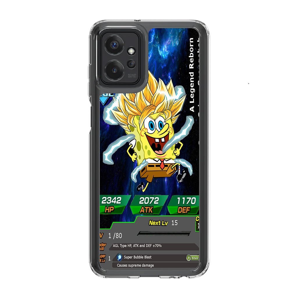 Super Saiyan Spongebob Card Motorola Moto G Power 5G 2023 Case