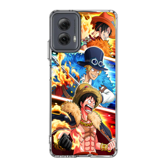 Ace Sabo Luffy Motorola Moto G Power 5G 2024 Case