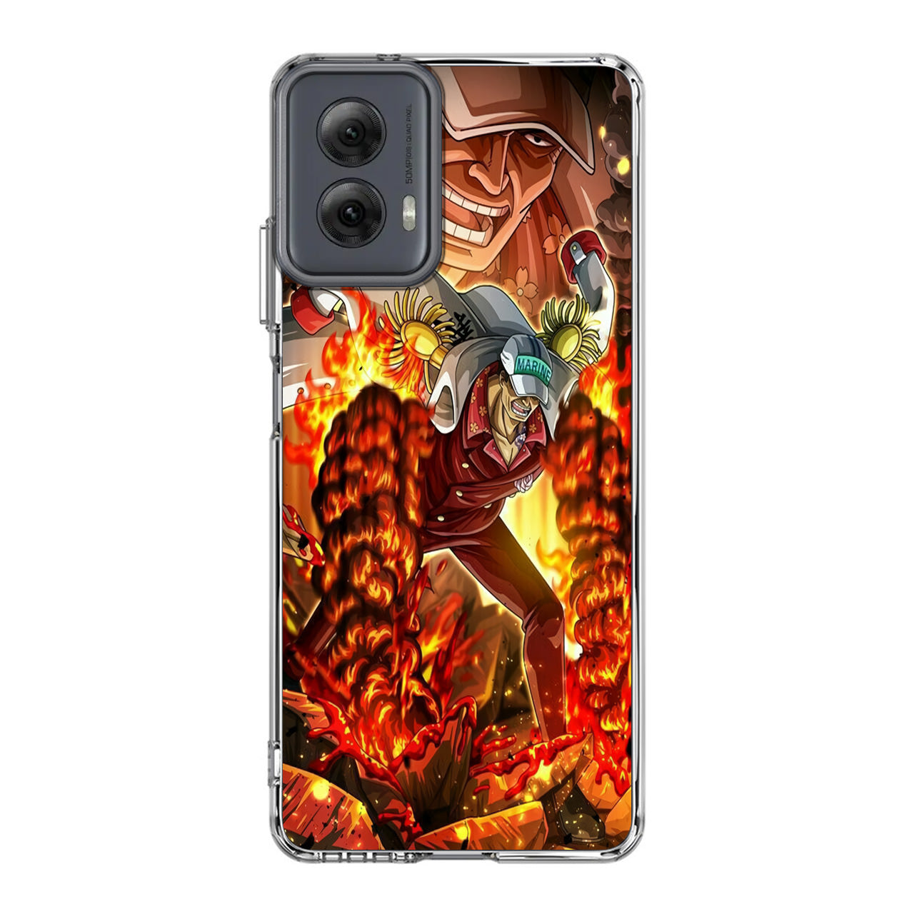 Akainu Exploding Volcano Motorola Moto G Power 5G 2024 Case