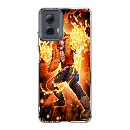 Portgas D Ace Fire Power Motorola Moto G Power 5G 2024 Case