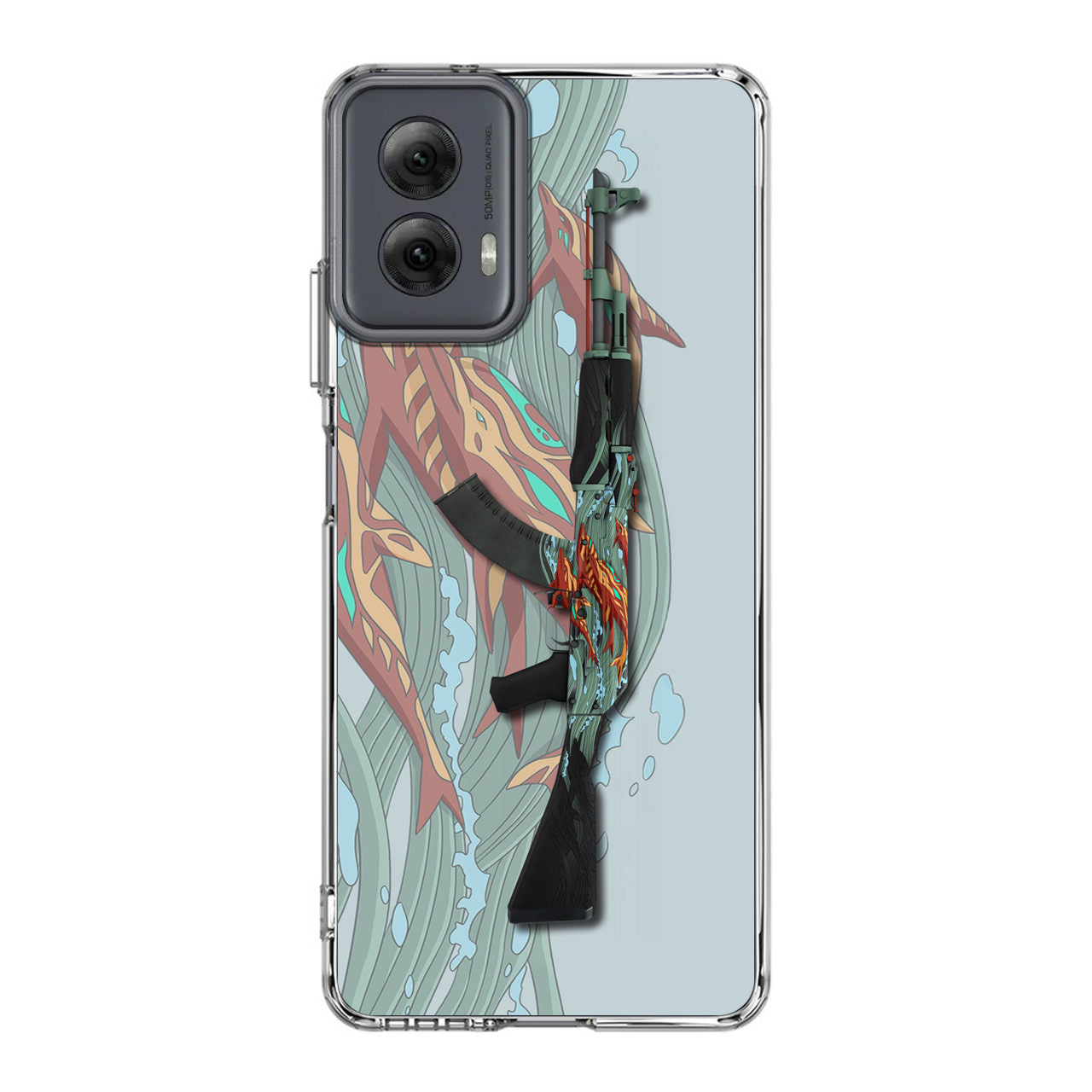 AK-47 Aquamarine Revenge Motorola Moto G Power 5G 2024 Case