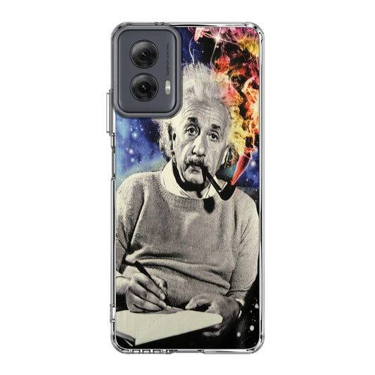 Albert Einstein Smoking Motorola Moto G Power 5G 2024 Case