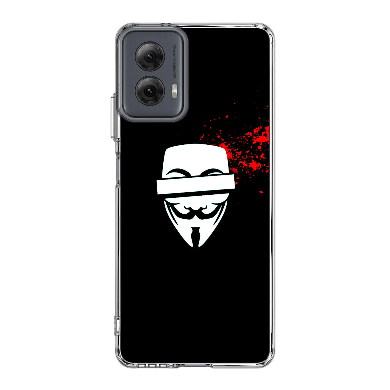 Anonymous Blood Splashes Motorola Moto G Power 5G 2024 Case