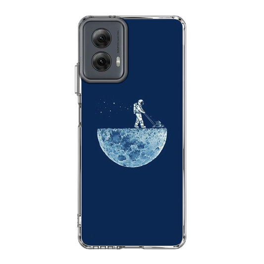 Astronaut Mowing The Moon Motorola Moto G Power 5G 2024 Case