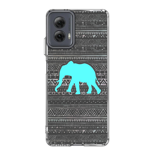 Aztec Elephant Turquoise Motorola Moto G Power 5G 2024 Case
