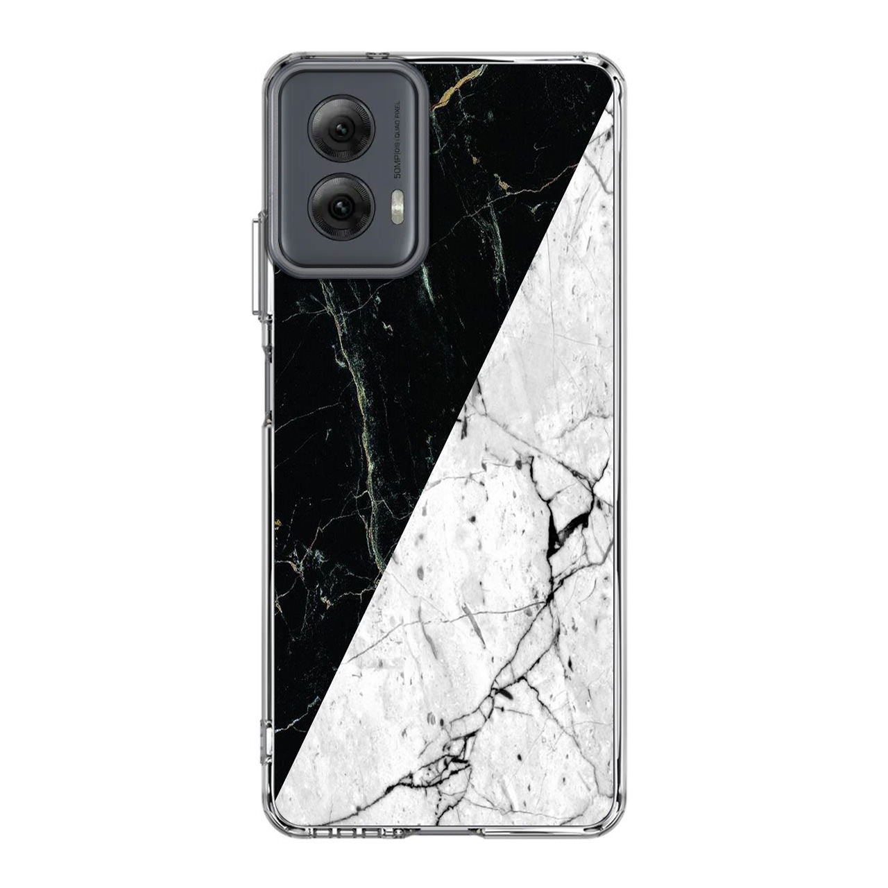 B&W Marble Motorola Moto G Power 5G 2024 Case
