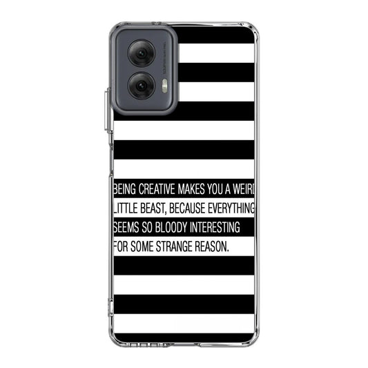 Being Creative Weird Motorola Moto G Power 5G 2024 Case