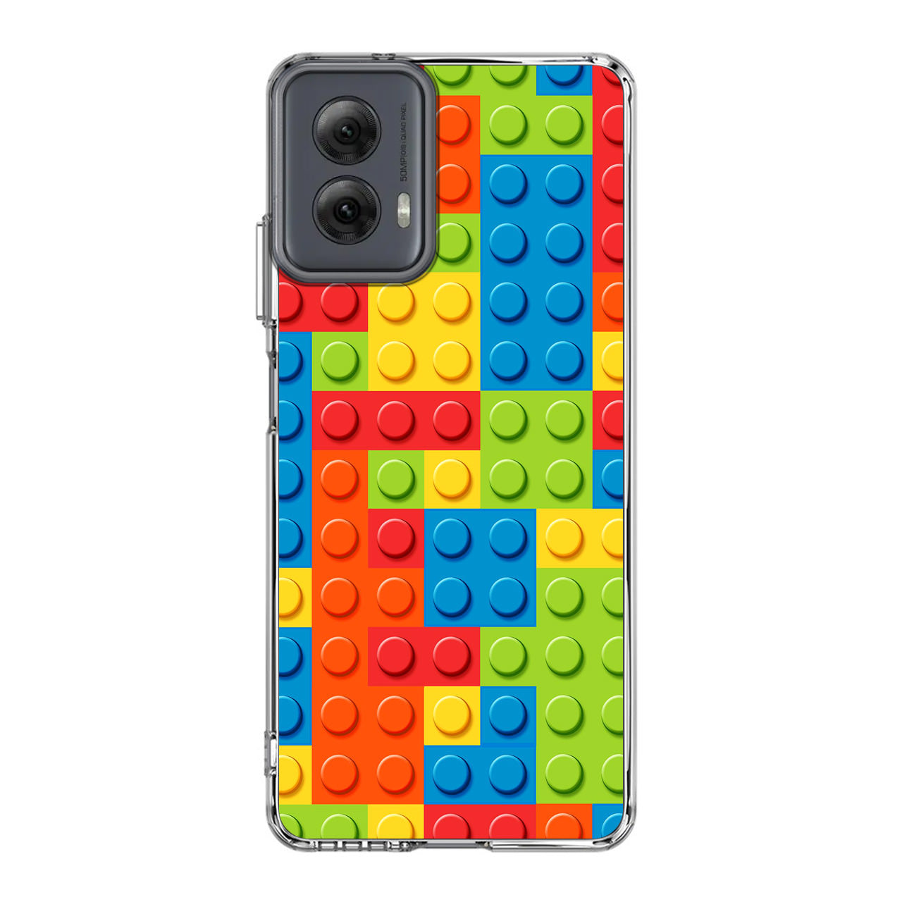 Blocks Rainbow Pattern Motorola Moto G Power 5G 2024 Case