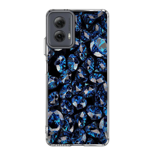 Blue Diamonds Pattern Motorola Moto G Power 5G 2024 Case