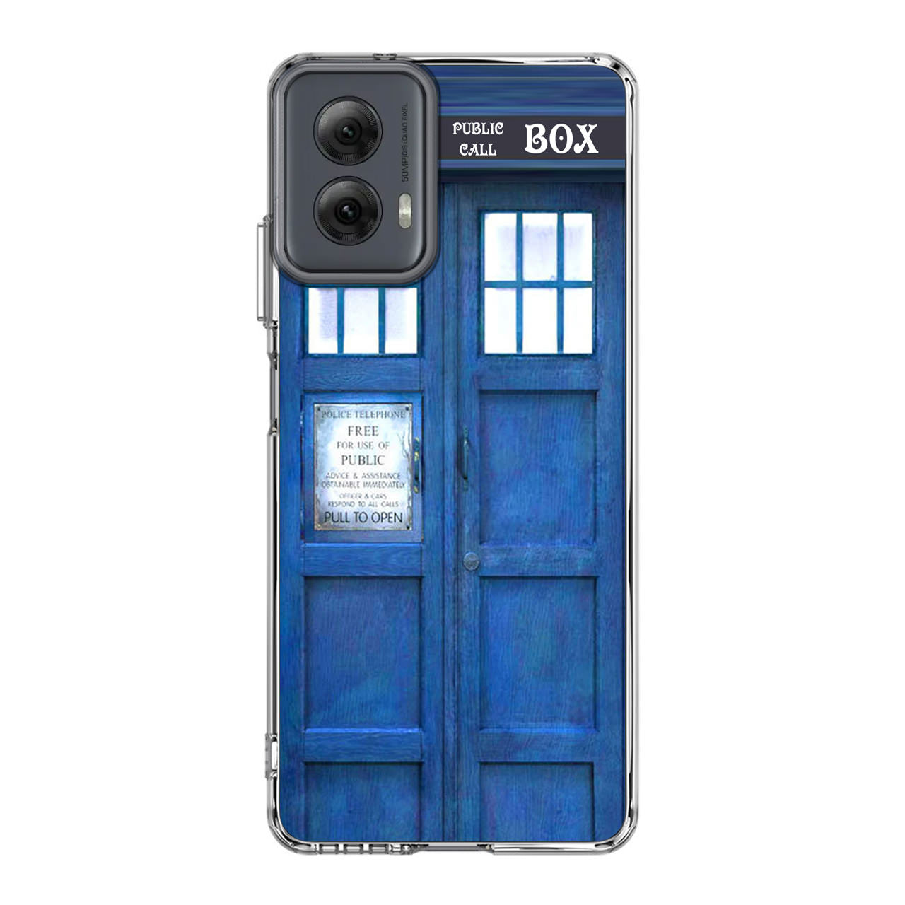 Blue Police Call Box Motorola Moto G Power 5G 2024 Case