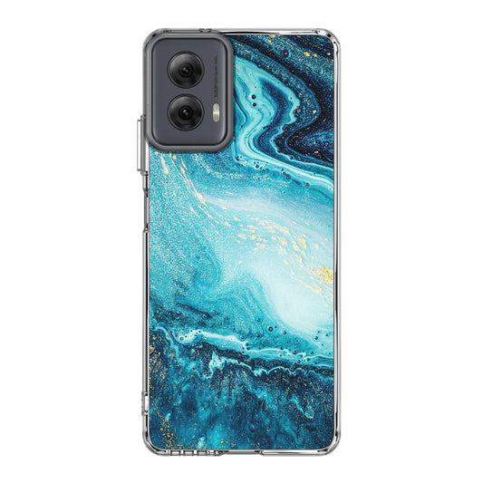 Blue Water Glitter Motorola Moto G Power 5G 2024 Case