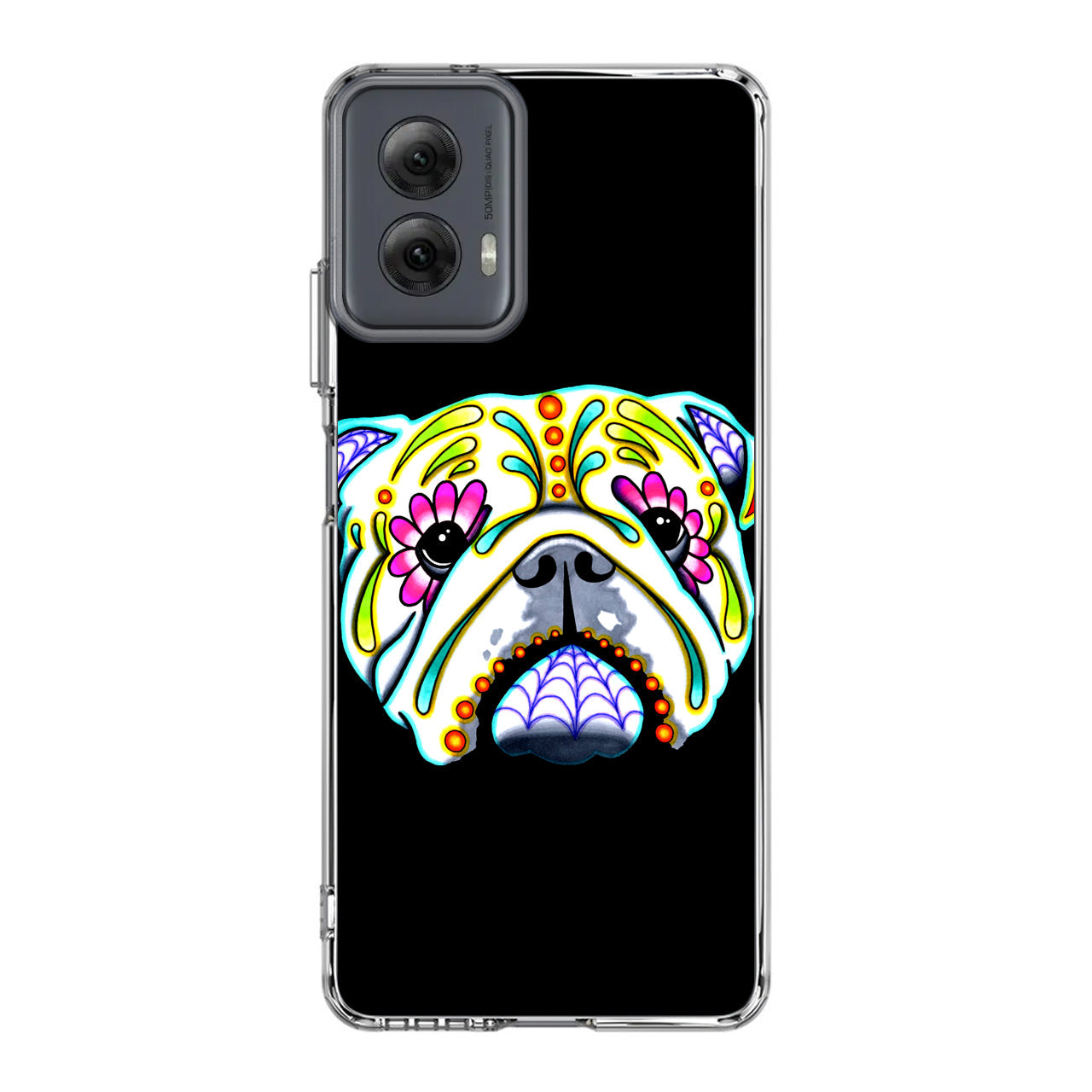 Colorful Bulldog Art Motorola Moto G Power 5G 2024 Case
