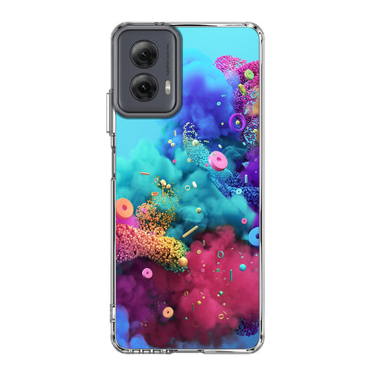 Colorful Smoke Boom Motorola Moto G Power 5G 2024 Case