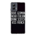Drive German Wear Italian Drink Scotch Kiss French Motorola Moto G Power 5G 2024 Case