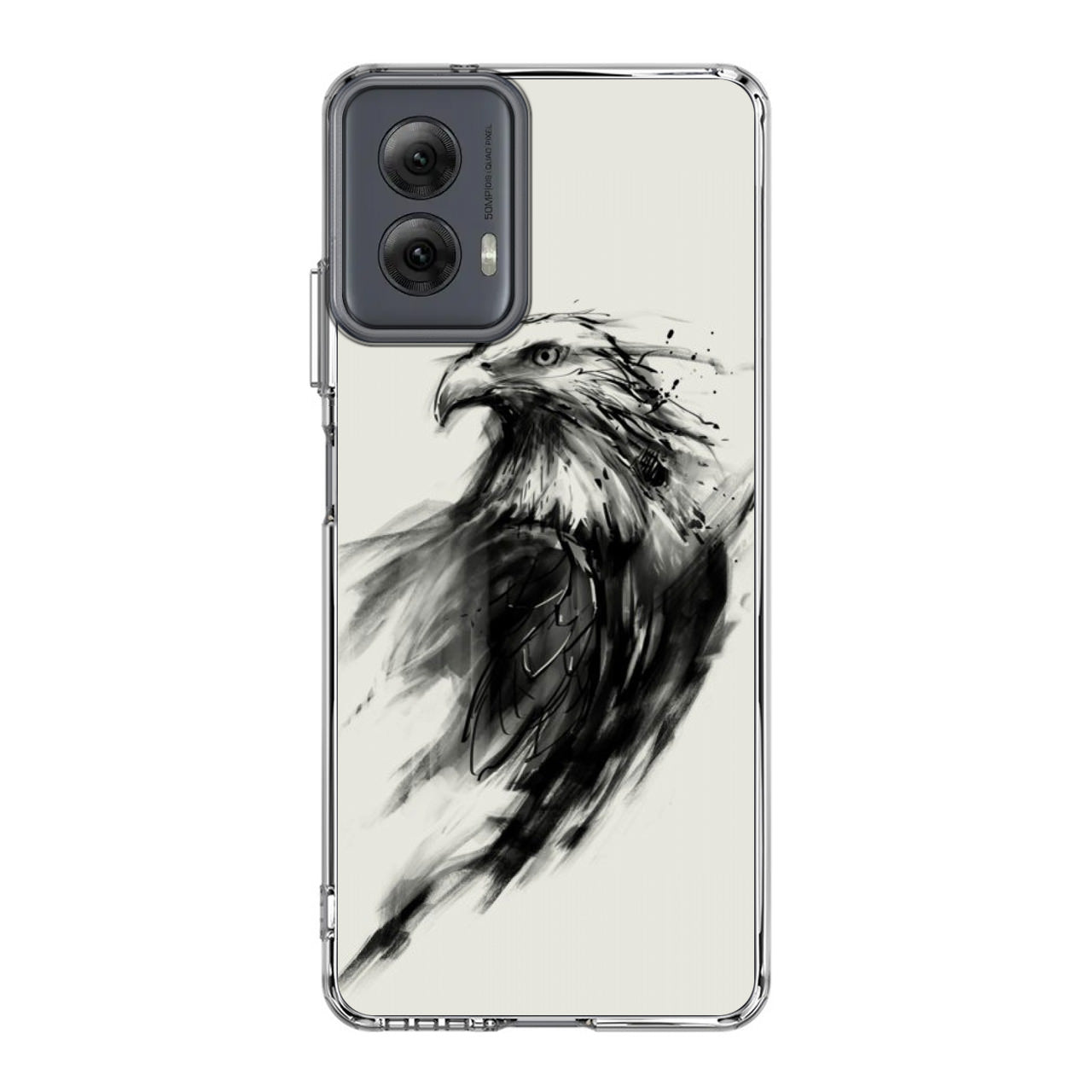 Eagle Art Black Ink Motorola Moto G Power 5G 2024 Case