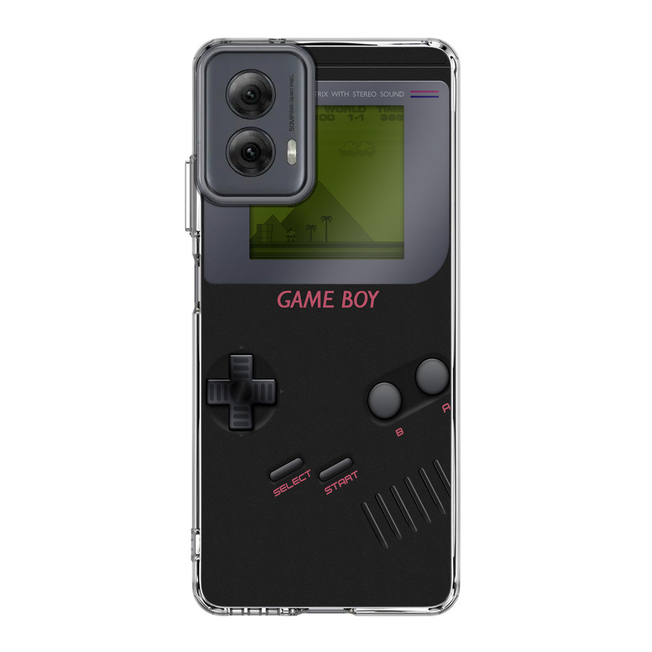 Game Boy Black Model Motorola Moto G Power 5G 2024 Case