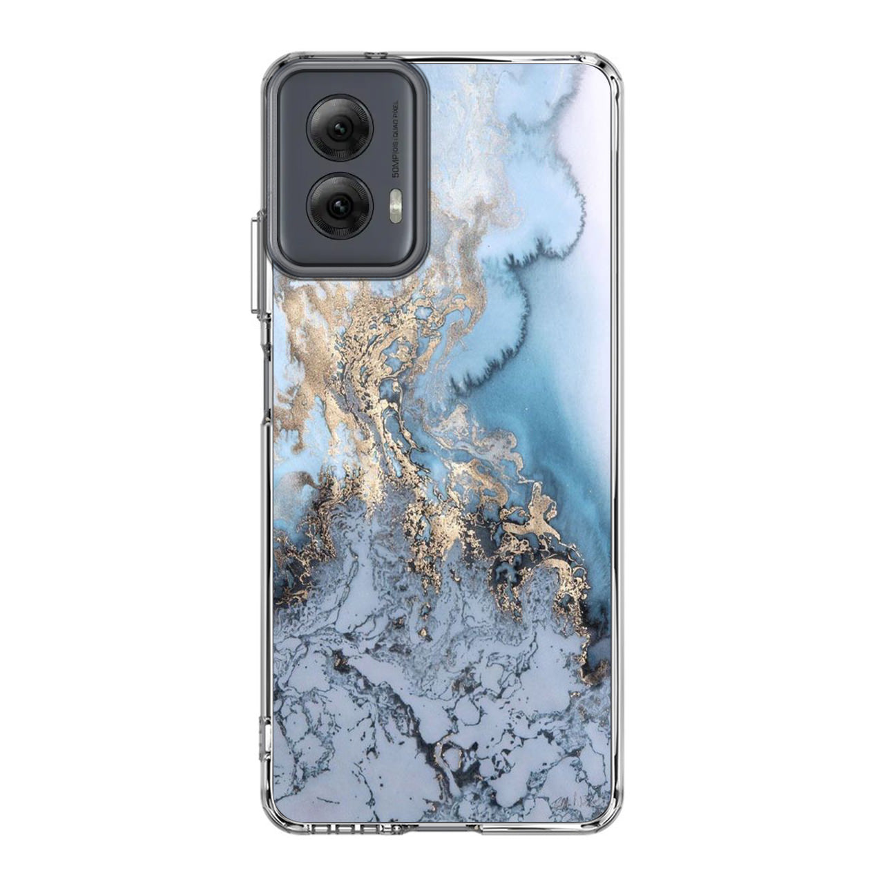 Golden Azure Marble Motorola Moto G Power 5G 2024 Case