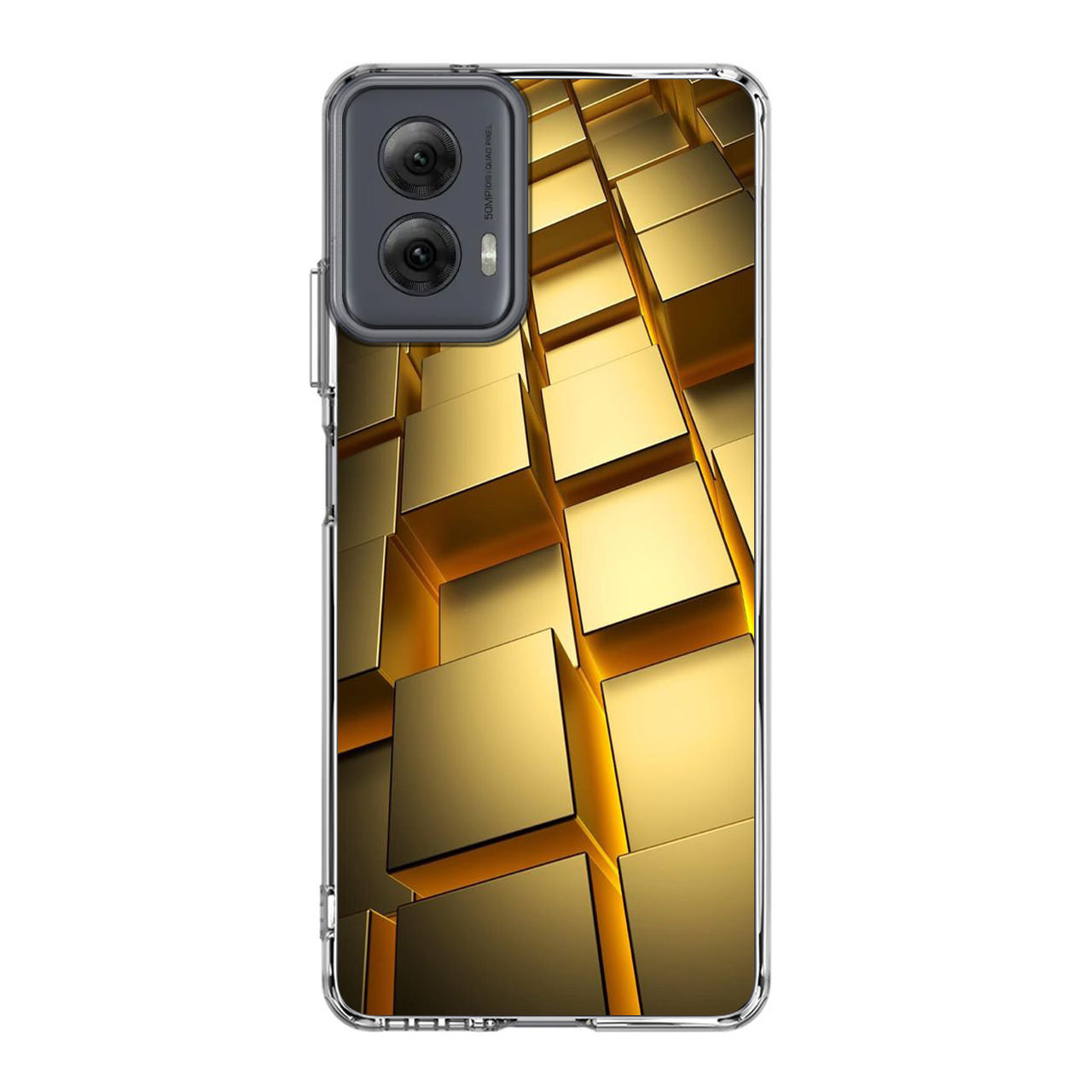 Golden Cubes Motorola Moto G Power 5G 2024 Case