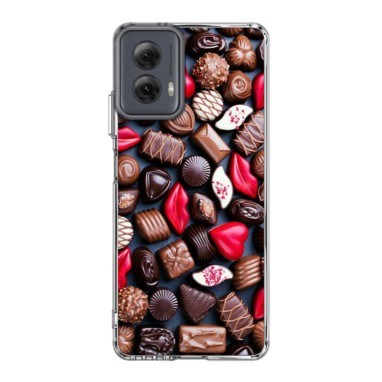 I Love Choco Pattern Motorola Moto G Power 5G 2024 Case