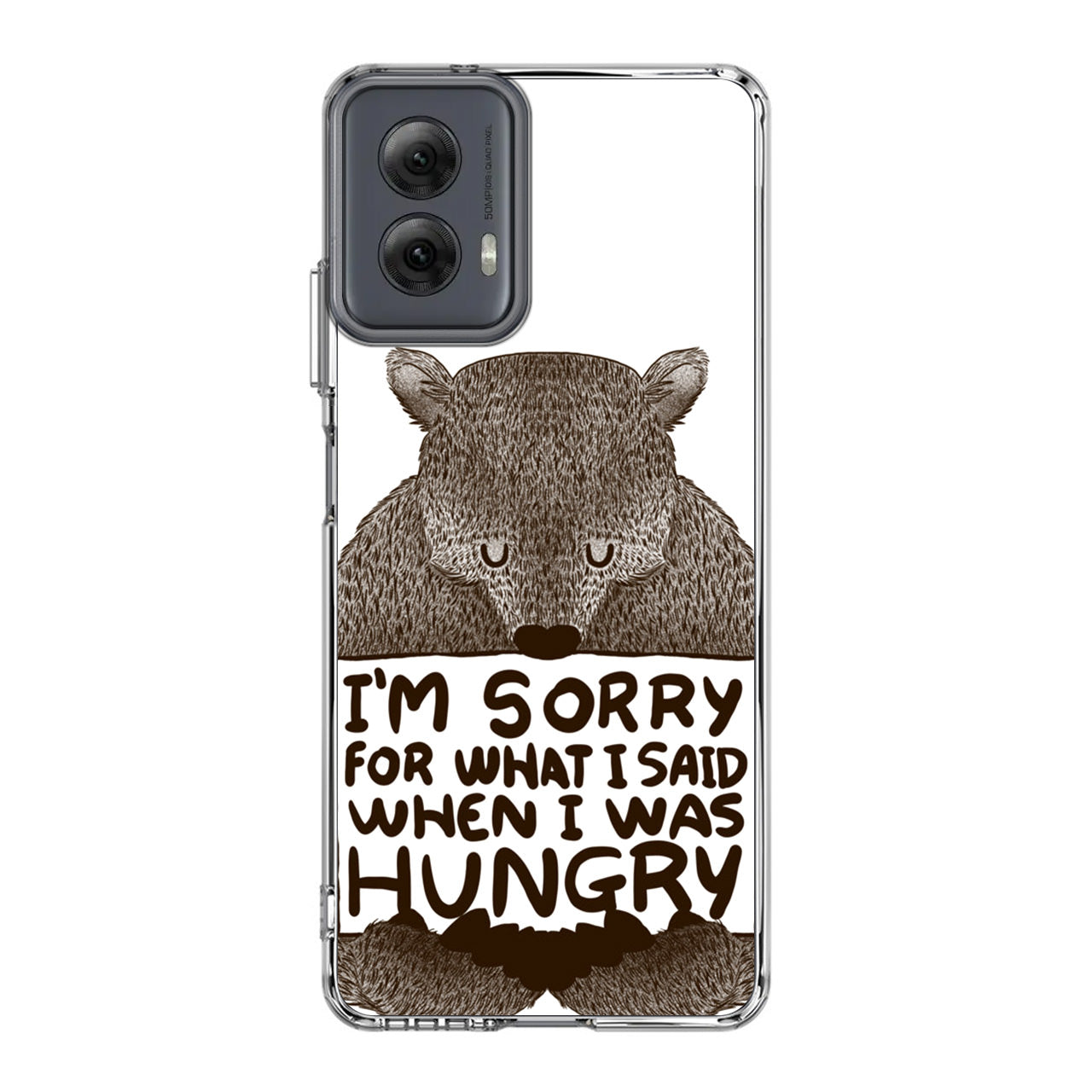 I'm Sorry For What I Said When I Was Hungry Motorola Moto G Power 5G 2024 Case