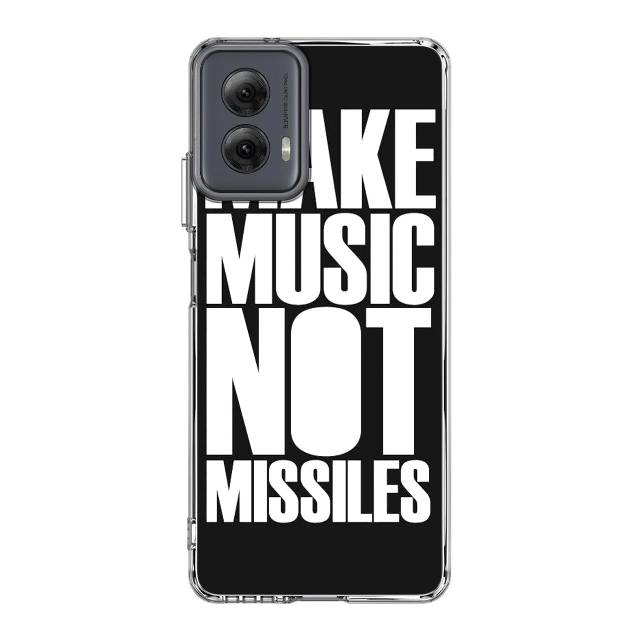 Make Music Not Missiles Motorola Moto G Power 5G 2024 Case